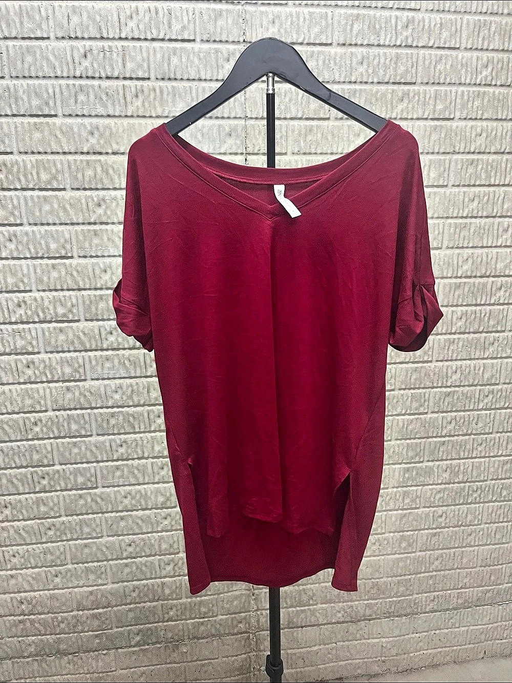 Zennah Premium Women'Small Tunic Top in Red Small NWT